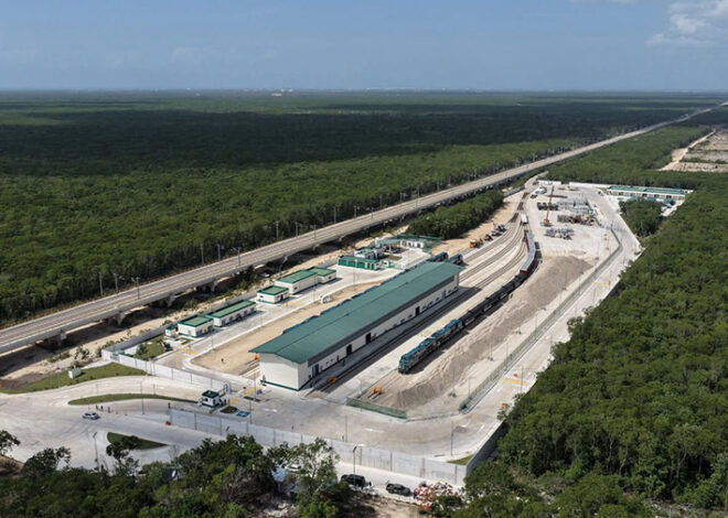 Sheinbaum presume avance clave del Tren Maya de carga desde Puerto Morelos