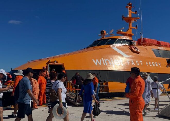 Amplían horario de ferry a Cozumel por concierto de Kenia OS