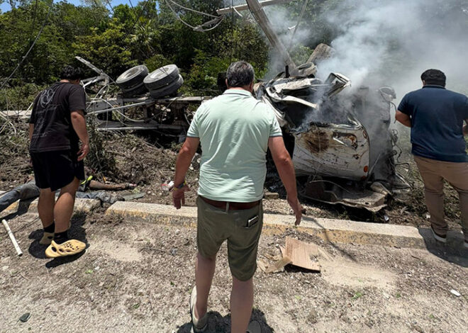 Tragedia en la 307: dos muertos tras brutal choque en Xel-Há