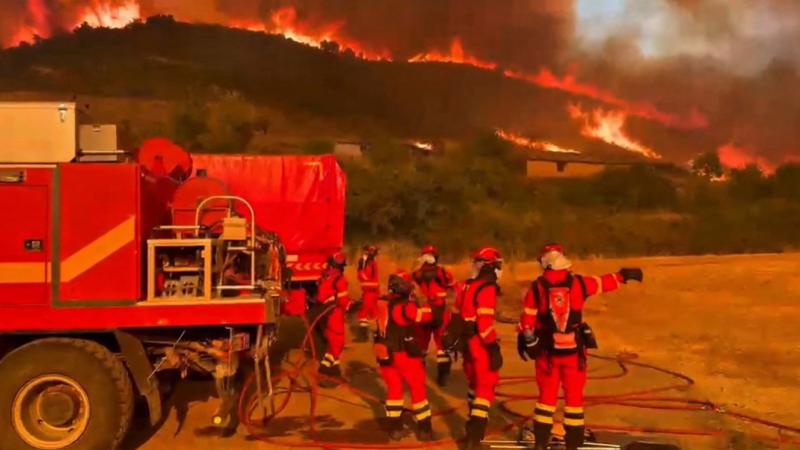 España enfrenta nuevo incendio forestal cerca de Madrid