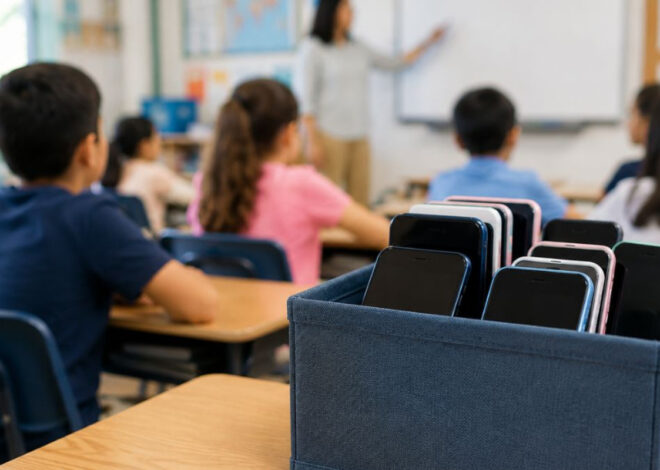 Sheinbaum quiere celulares fuera de las escuelas