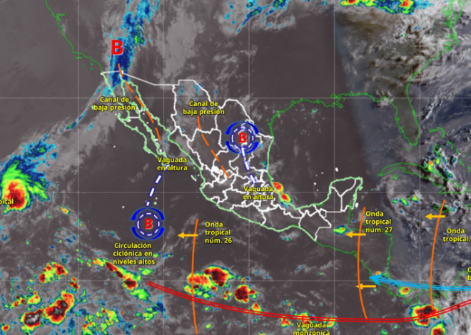 Onda tropical 27 se acerca a Quintana Roo; prevén lluvias fuertes este viernes