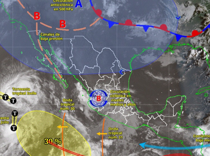 Calor y chubascos marcarán este martes en Quintana Roo