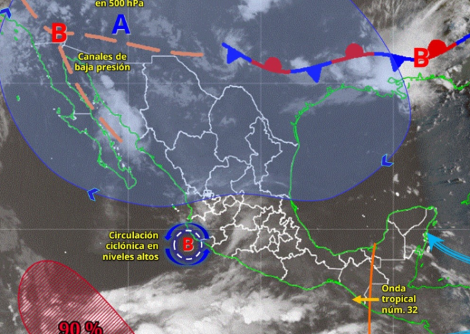 Onda tropical 32 traerá lluvias fuertes a Quintana Roo; prevén hasta 40 grados