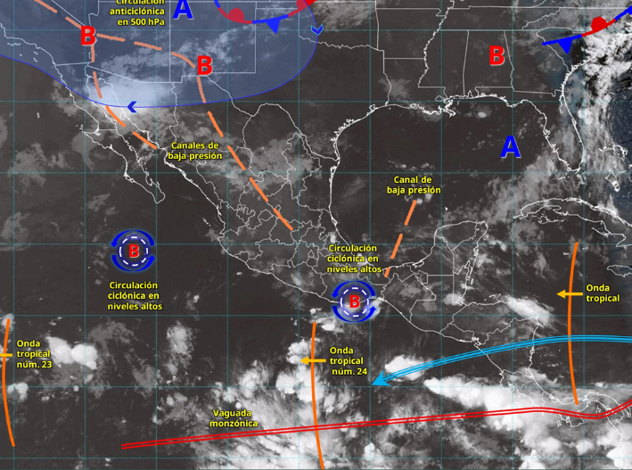 Lluvias y calor seguirán este miércoles en Quintana Roo; prevén chubascos y hasta 40 grados