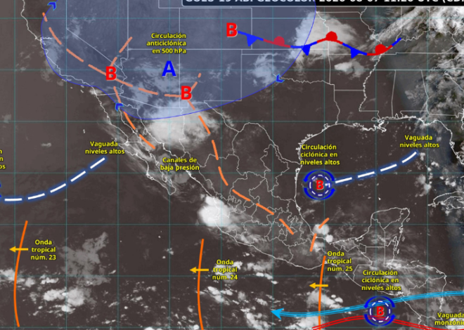 Onda tropical 25 traerá lluvias al norte de Quintana Roo