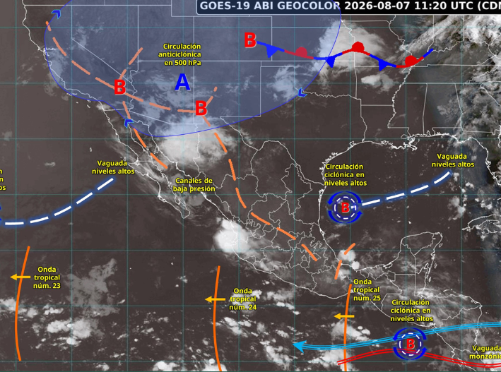 Onda tropical 25 traerá lluvias al norte de Quintana Roo