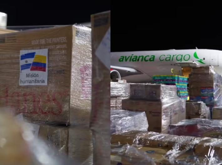 Avión con ayuda de El Salvador llega a Colombia tras devastador terremoto