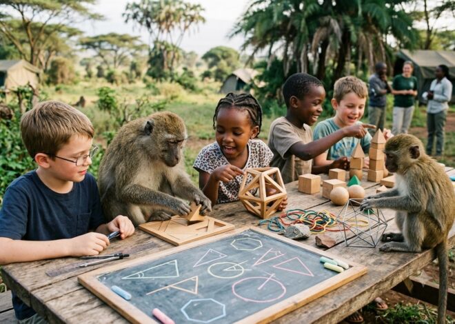 Monos y niños comparten una sorprendente intuición de la geometría