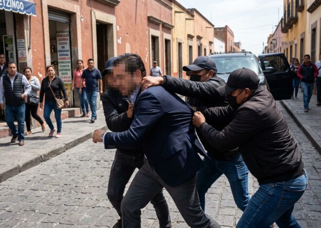 Intentan secuestrar a empresario en Huejotzingo; video capta violento ataque