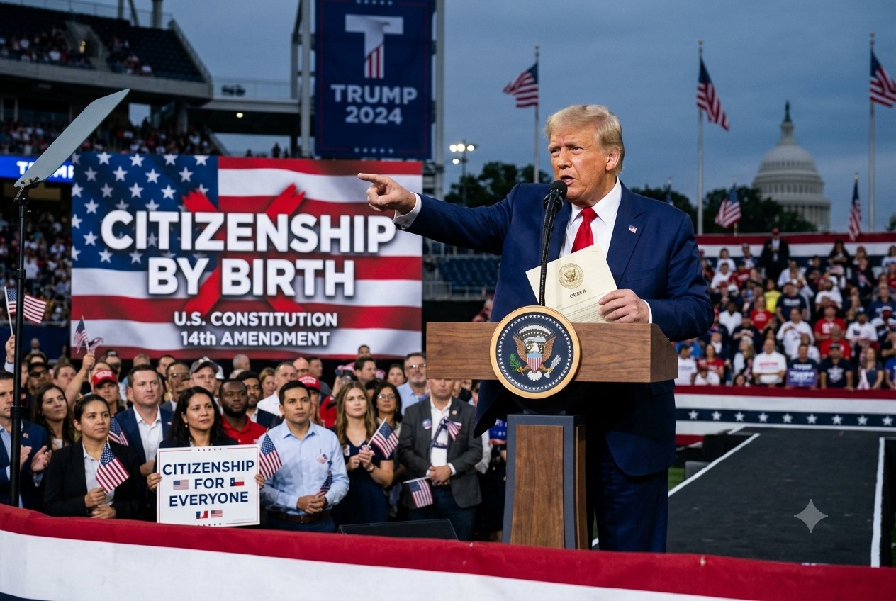 Trump vuelve a la carga contra la ciudadanía por nacimiento en EU