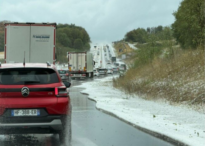 Granizo de hasta 8 centímetros azota el este de Francia y causa severos daños