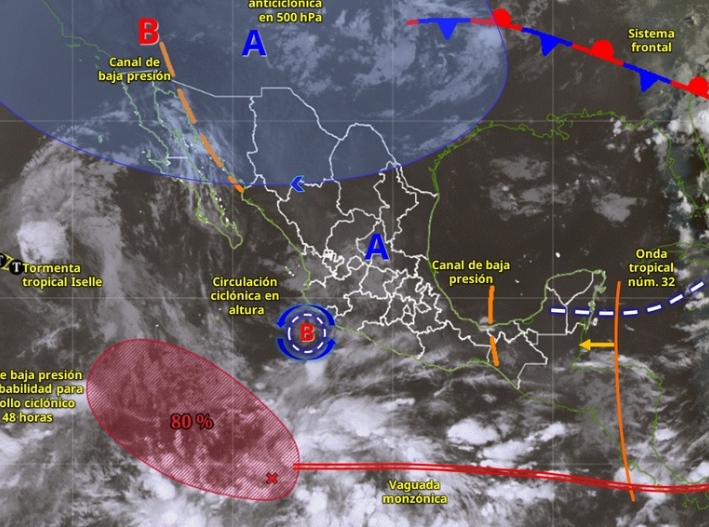 Calor y lluvias marcarán este miércoles en Quintana Roo