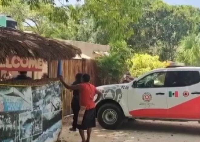 Confunden a turista dormido con víctima de ahogamiento y movilizan a rescatistas en Akumal