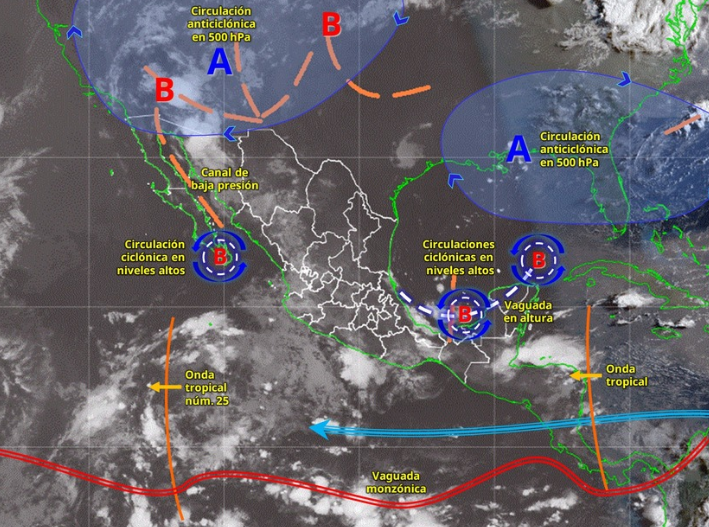 Lluvias fuertes amenazan al sur de Quintana Roo este martes