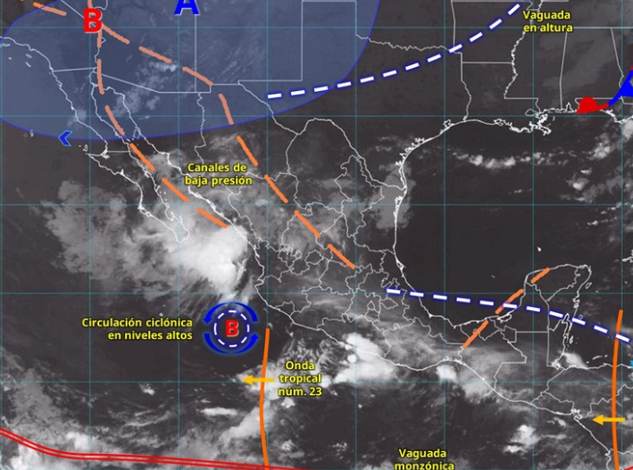 Lluvias fuertes y calor de hasta 37 °C marcarán el clima en Quintana Roo