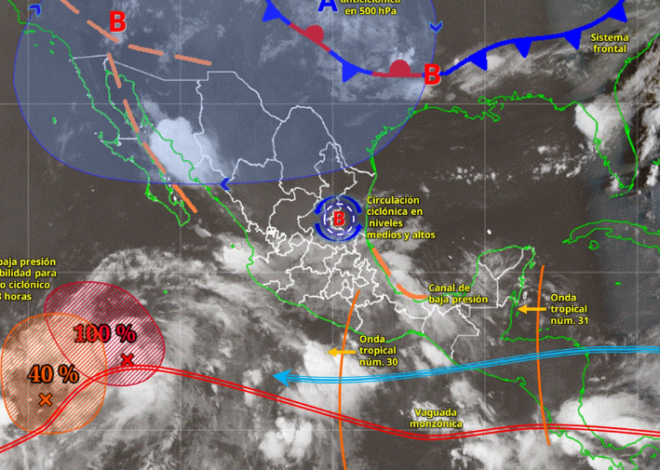 Onda tropical 31 traerá lluvias y calor a Quintana Roo este domingo