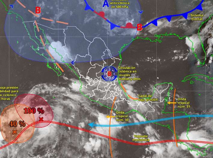 Onda tropical 31 traerá lluvias y calor a Quintana Roo este domingo
