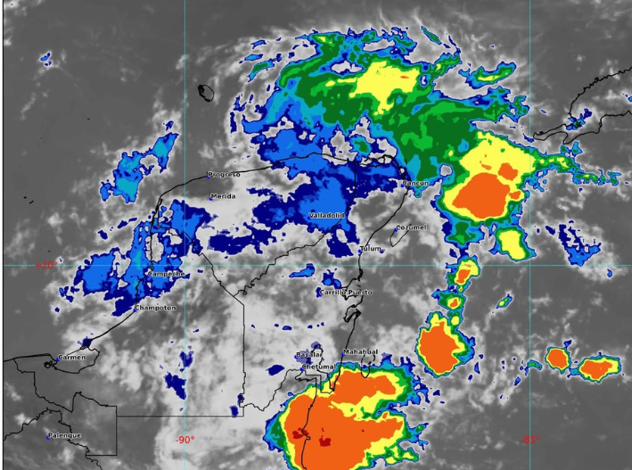 Activan prevención en Quintana Roo por lluvias de hasta 75 mm