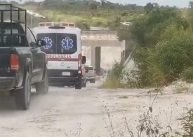Protestan por fallas en paso a desnivel del Tren Maya en Caobas, Othón P. Blanco
