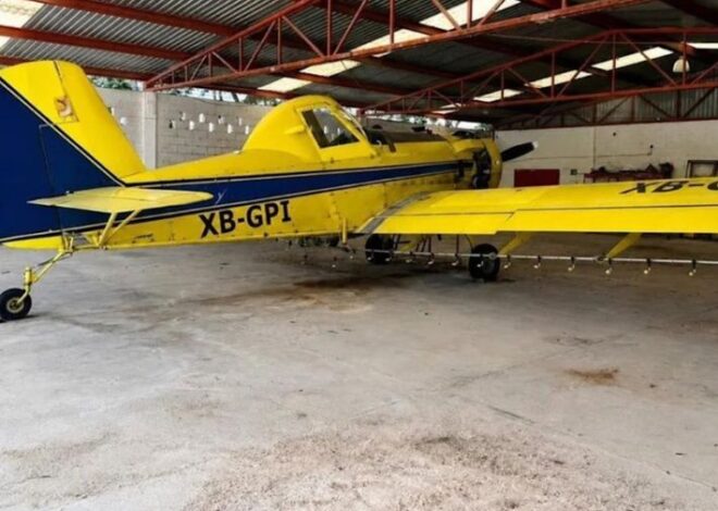 FGR y Marina aseguran avioneta, más de 8,900 litros de combustible y 61 vehículos en Campeche