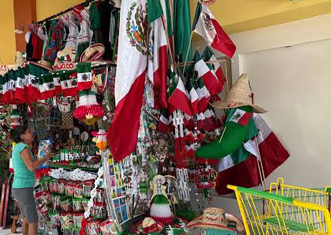 Antes de septiembre, ya llegó el verde, blanco y rojo a los aparadores de Cancún