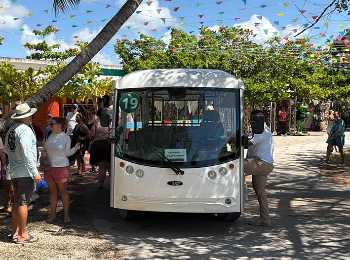 ¡Adiós al Trenecito! Zona Arqueológica de Tulum revive su acceso con carritos eléctricos