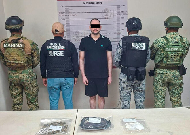 Cateo en Cancún deja un detenido y asegura posibles drogas en la Supermanzana 11