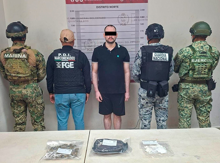 Cateo en Cancún deja un detenido y asegura posibles drogas en la Supermanzana 11