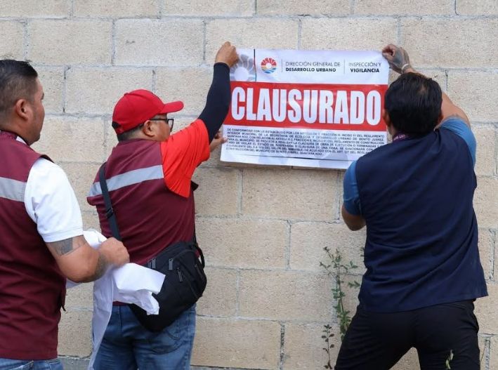 Clausuran el desarrollo inmobiliario irregular Mayorales en Cancún