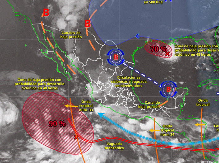 Lluvias y calor marcarán el inicio de semana en Quintana Roo