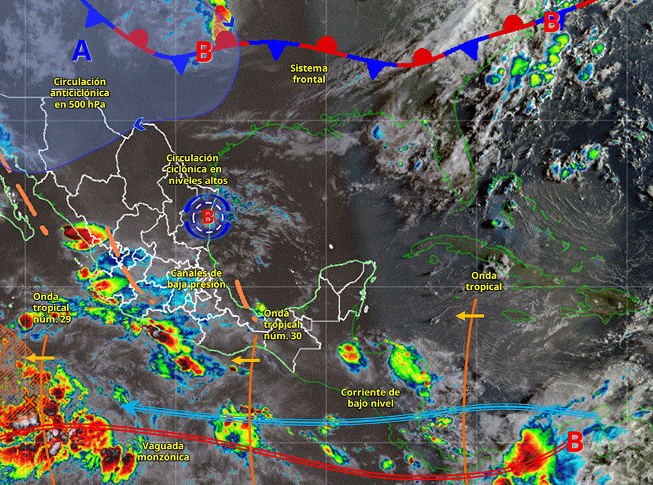 Fuertes lluvias acechan al norte de Quintana Roo