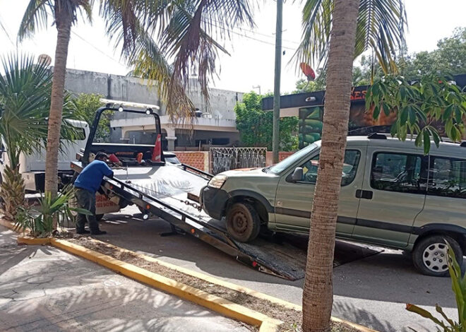 ¡Fuera carcachas! Retiran 2 mil 864 vehículos abandonados en Playa del Carmen
