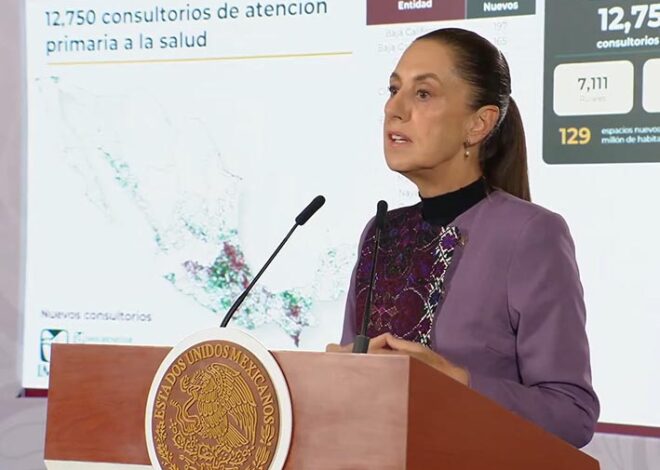 Sheinbaum va por 12 mil 750 consultorios nuevos