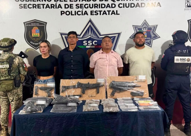 Suburban sospechosa destapa arsenal y droga en zona hotelera de Cancún