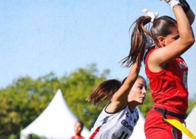 Con la cancunense Andrea Martínez, México suma doble triunfo en Mundial de Flag Football
