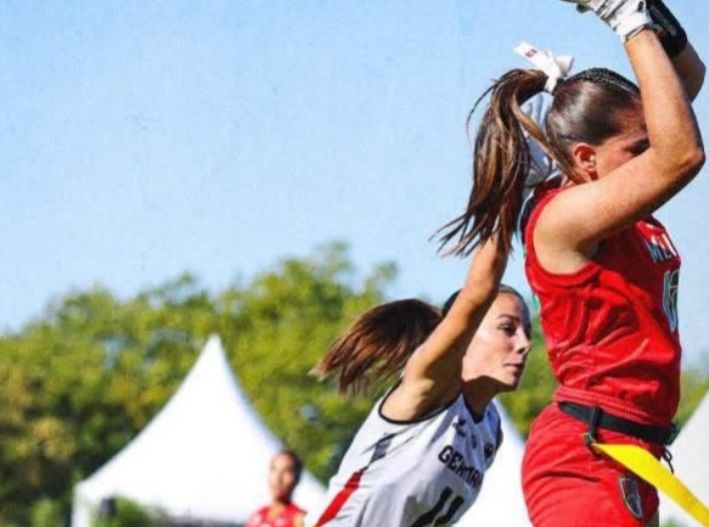 Con la cancunense Andrea Martínez, México suma doble triunfo en Mundial de Flag Football