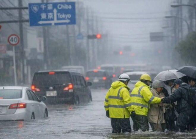 Lluvias extremas en Japón, dejan cinco muertos y estragos viales