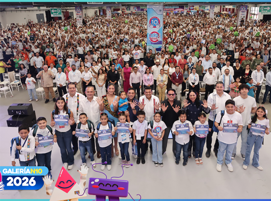 Niños de 10 reconoce la excelencia académica de 2 mil 619 estudiantes en Tabasco