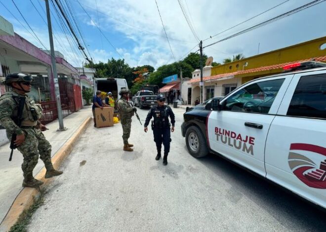 Cargador de arma tirado en Tulum provoca movilización policial
