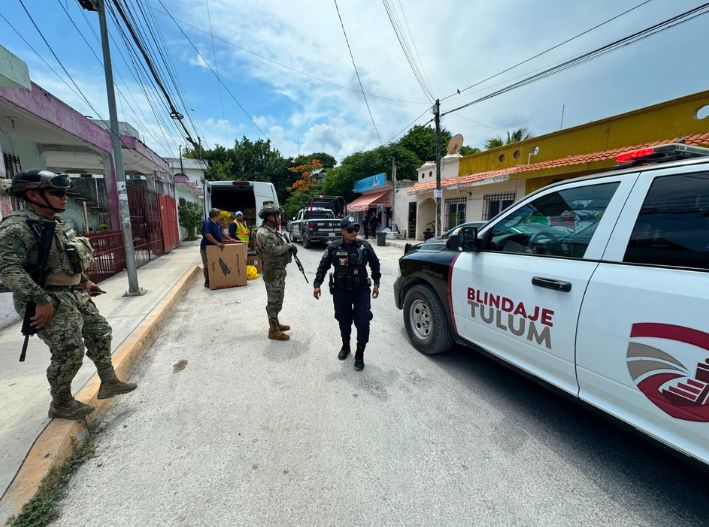 Cargador de arma tirado en Tulum provoca movilización policial