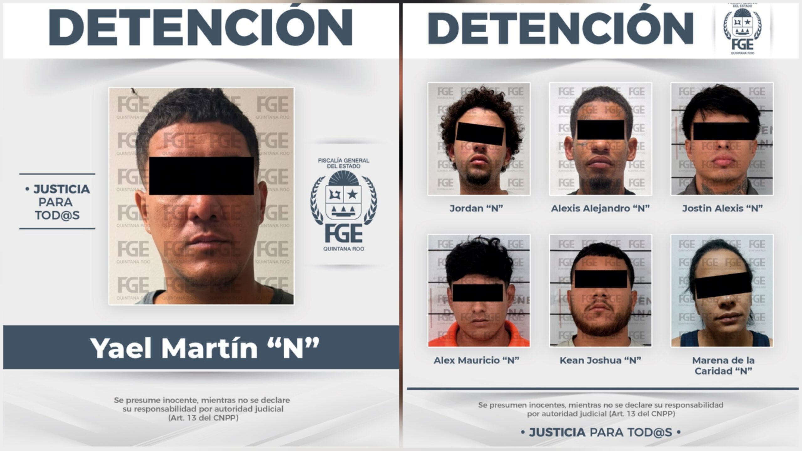 Siete detenidos en Cancún por posible narcomenudeo