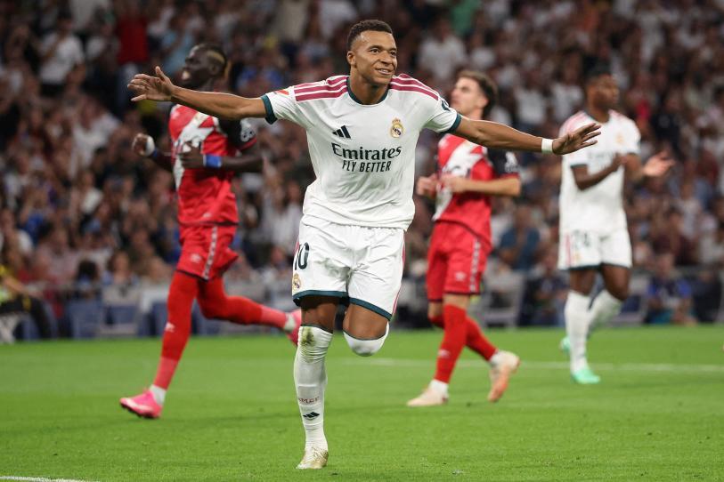 Real Madrid golea 4-1 al Rayo con doblete de Mbappé