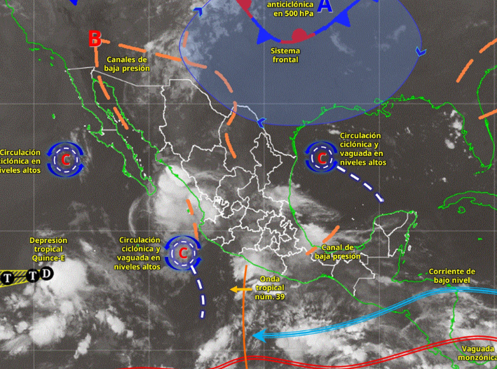 Quintana Roo inicia la semana con pronóstico de lluvias aisladas