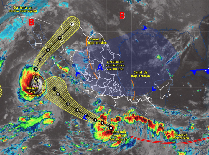 Lluvias fuertes marcarán el domingo en Quintana Roo