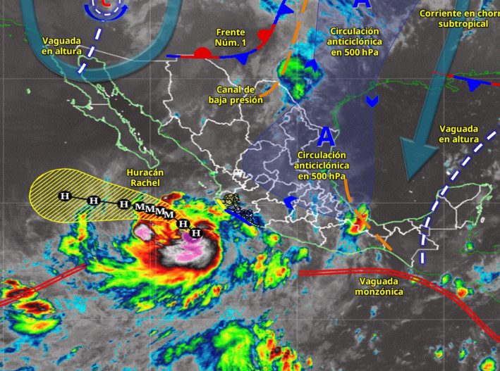 Lluvias muy fuertes pegarán a Quintana Roo este miércoles