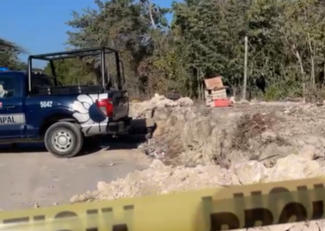 Hallan a hombre sin vida en terracería de Kusamil, en Cancún