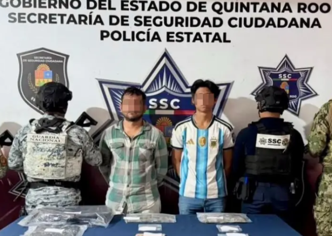 Operativos en Cancún dejan tres detenidos y más de 160 dosis aseguradas