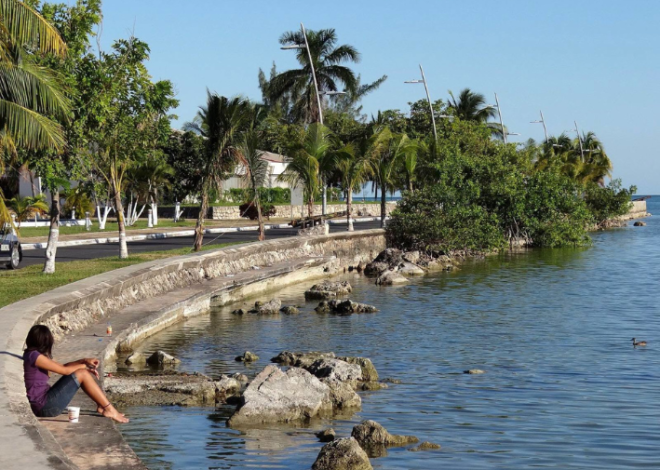 Erosión avanza sobre el Boulevard Bahía de Chetumal; ya alcanza banquetas