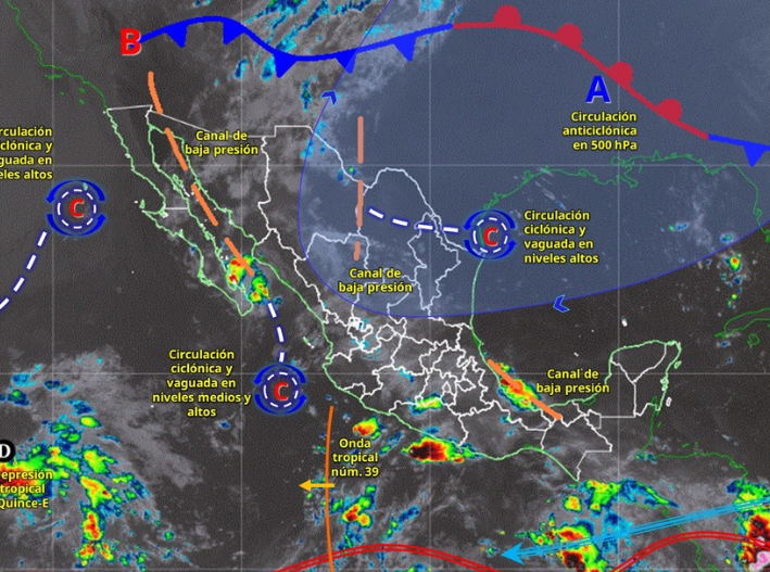 Lluvias fuertes alcanzarán el norte de Quintana Roo este martes